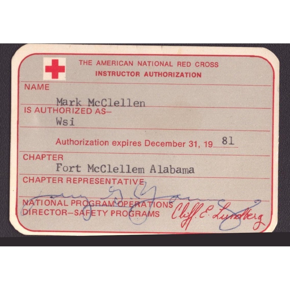 Vintage Alabama Red Cross Instructor Cards & Medical Self Help Training Lot 4pc - Picture 2 of 16
